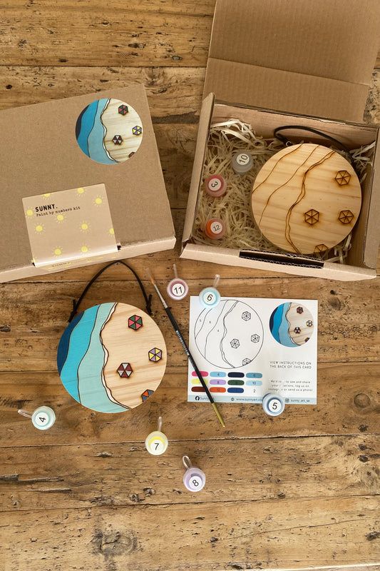 Paint by numbers - Umbrellas